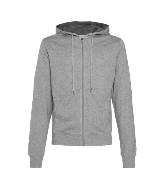 Chaqueta de Pádel Wilson Team Zip Hoodie Gris Hombre