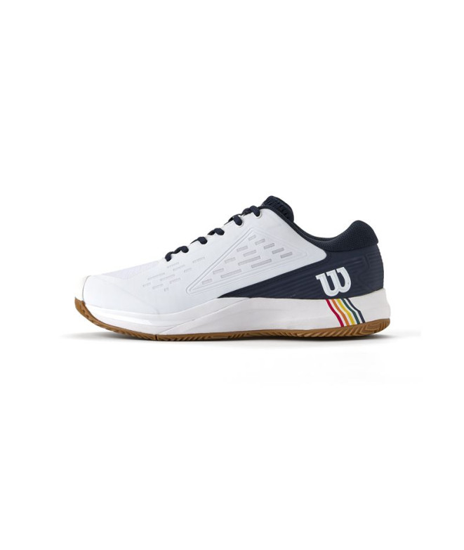 Zapatillas de Tenis Wilson Rush Pro Ace Clay Rg Hombre Blanco/Azul