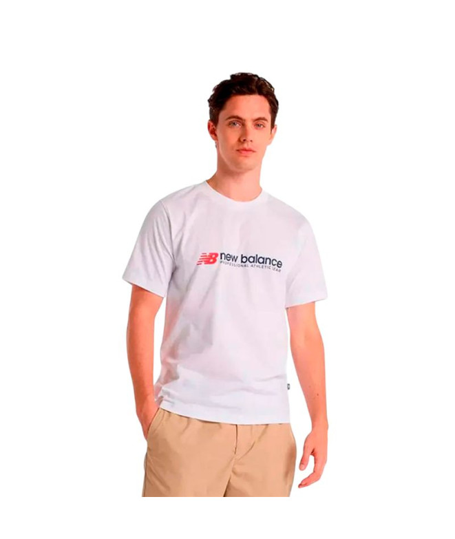 Camiseta de Fitness New Balance Professional Athletics Homem Branco Wt