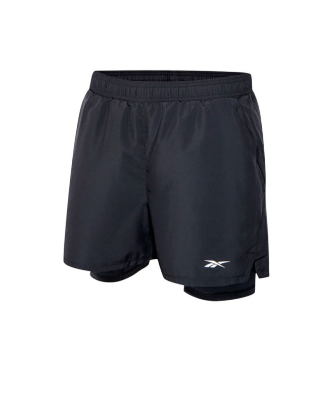 Calça Curto Reebok Athlete Hype 2-In-1 Homem Preto