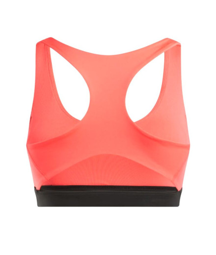 Brassiere de sport Reebok Id Train Racer Bra Femme Coral 2