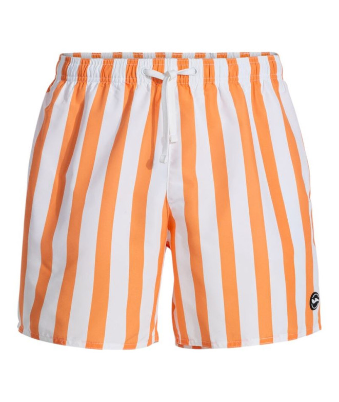 Bañador De Playa Y Piscina Joma Party Naranja Blanco Niño