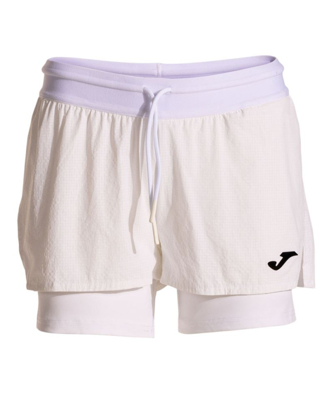 Pantalones De Pádel Joma Sculpture Ii Blanco Niña