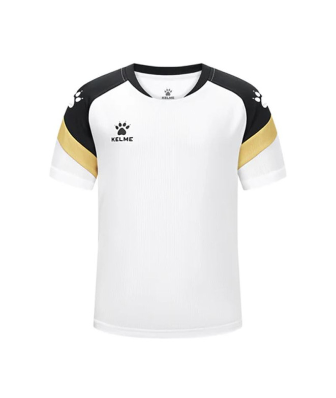 Camiseta de Fútbol Kelme T-Shirt Triton (Kids) Infantil Blanco-Negro