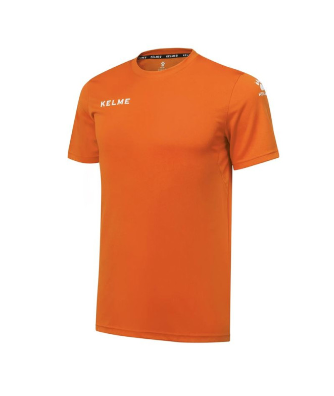 Camiseta de Fútbol Kelme S/S Campus Hombre Naranja y Blanco