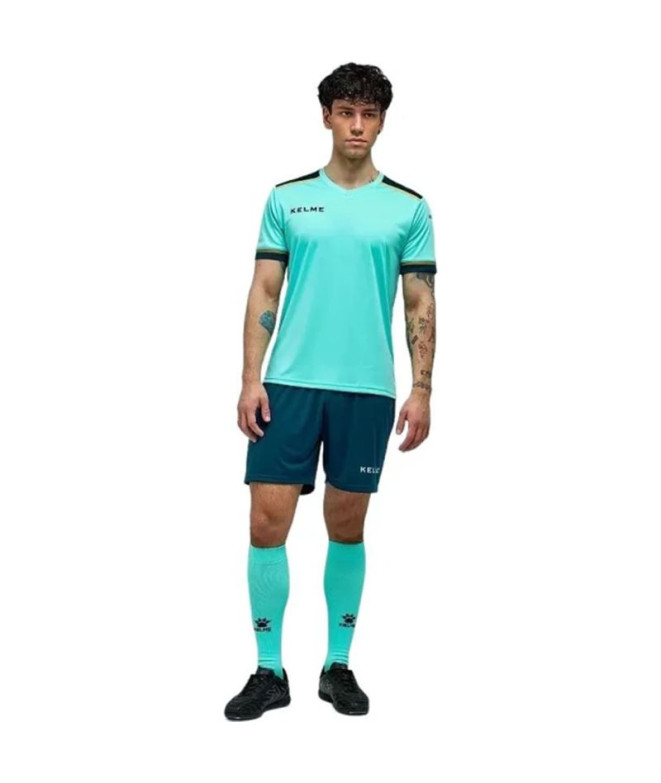 Conjunto de Fútbol Kelme Set Segovia Sr Hombre Mint Verde-Dark Verde