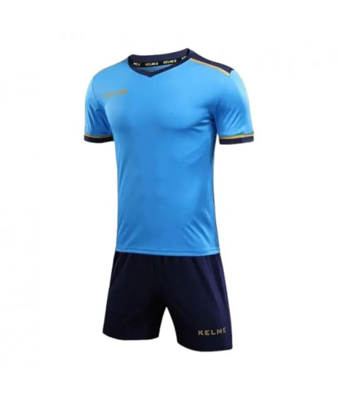 Ensemble de Football Kelme Set S/S Segovia Jr Enfant Bleu-Foncé Bleu