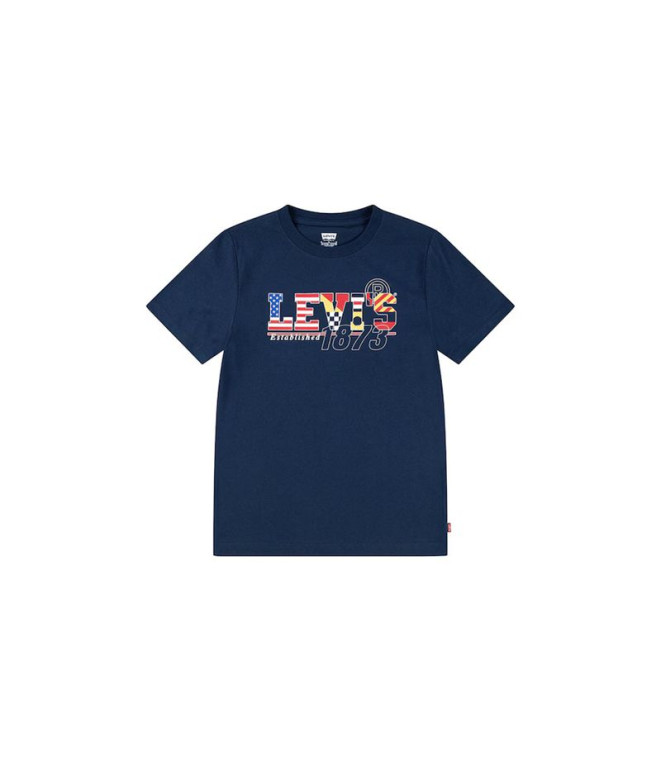 Camiseta Levi's Lvb Cast Off Niño Dress Blues