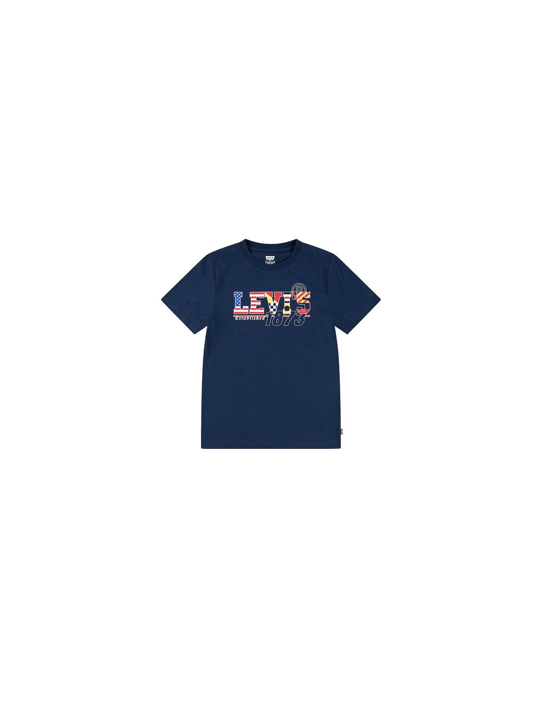 Levi's LVB Poster Logo Originale T-Shirt Bambini E Ragazzi: Cotone Biologico, Girocollo, Maniche Corte