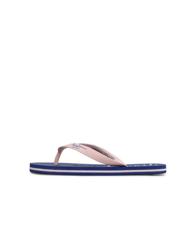 Zapatillas Pepe Jeans Bay Beach Brand Mujer Pinkish Rosa