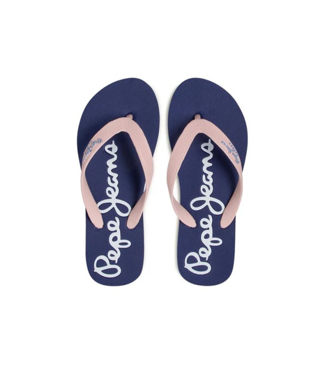 Tongs Pepe Jeans Bay Beach Brand Femme Rose Pâle