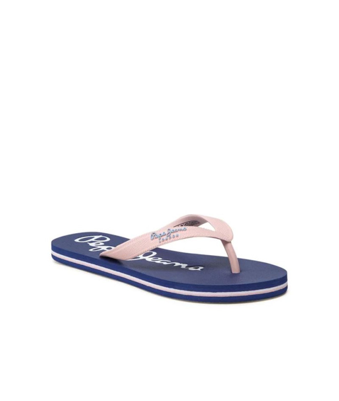 Tongs Pepe Jeans Bay Beach Brand Femme Rose Pâle