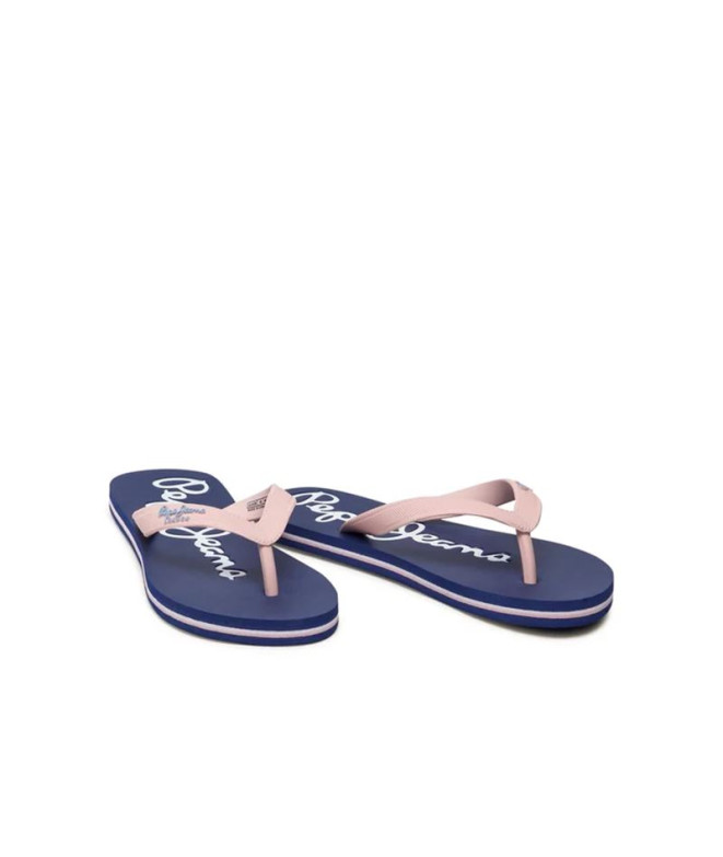 Chinelos Pepe Jeans Bay Beach Brand Mulher Rosa...
