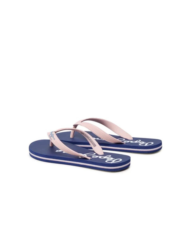 Chinelos Pepe Jeans Bay Beach Brand Mulher Rosa...