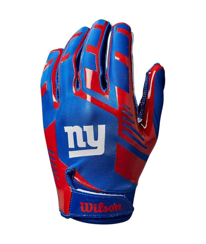 Guantes de Fútbol Americano Wilson Ad Nfl Stretch Fit Ng Azul/Rojo