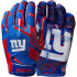 Luvas de Futebol Americano Wilson Ad Nfl Stretch Fit Ng Azul/Vermelho