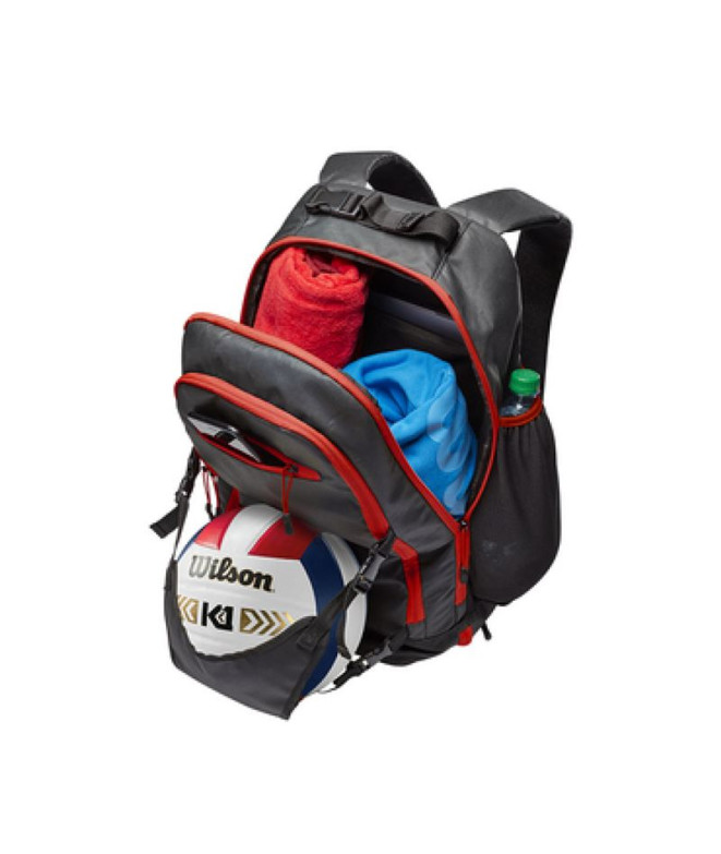 Mochila Wilson Backpack Rd Rojo/Negro