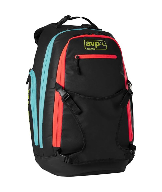 Sac à dos de Volley-ball Wilson Avp Grass Backpack Noir/Corail/Bleu