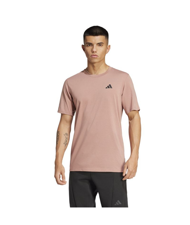 T-shirt de Fitness adidas Tr-Es Fr Homme Rose/Noir