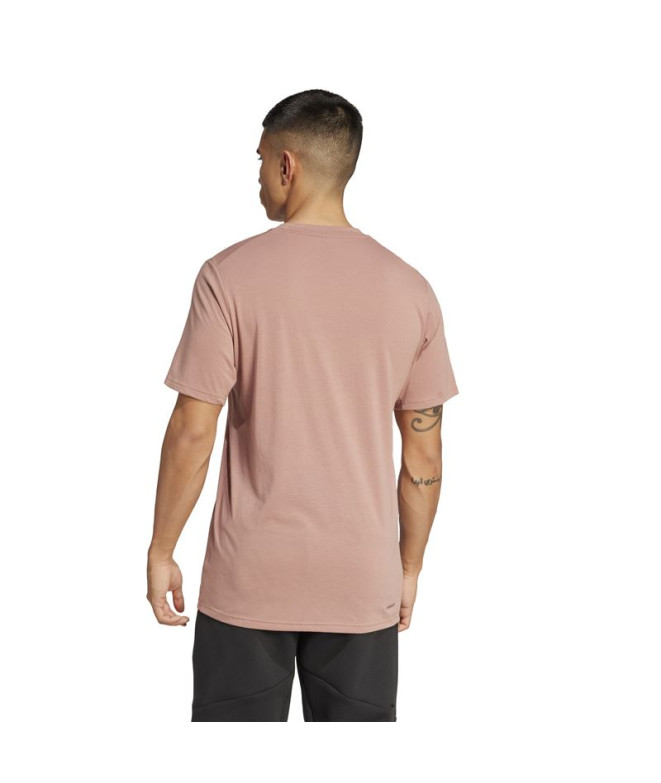 T-shirt de Fitness adidas Tr-Es Fr Homme Rose/Noir