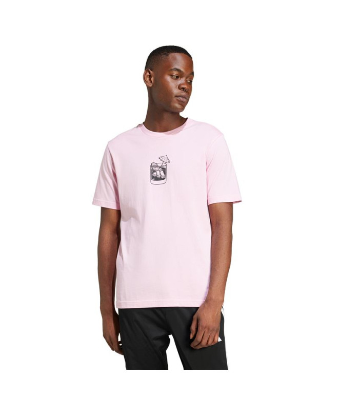 T-shirt adidas Drink Homme Rose