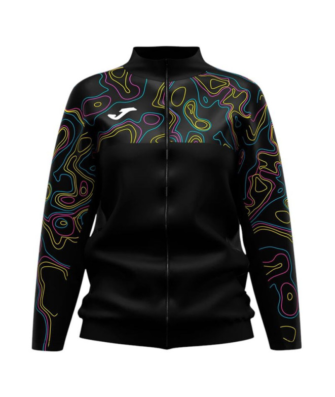 Chaqueta De Tenis Joma Torneo Capsule Negro Niña
