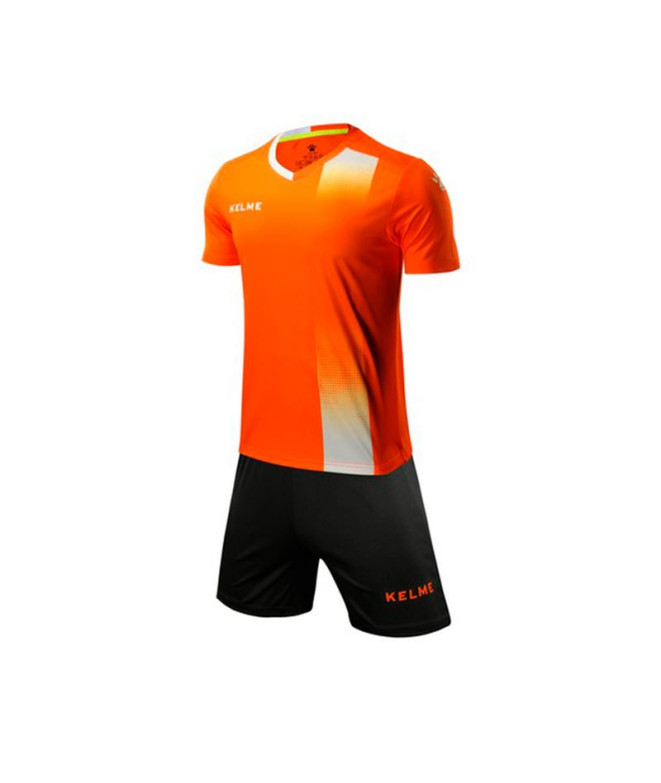 Ensemble de Football Kelme Set S/S Alicante Enfant Orange-Blanc