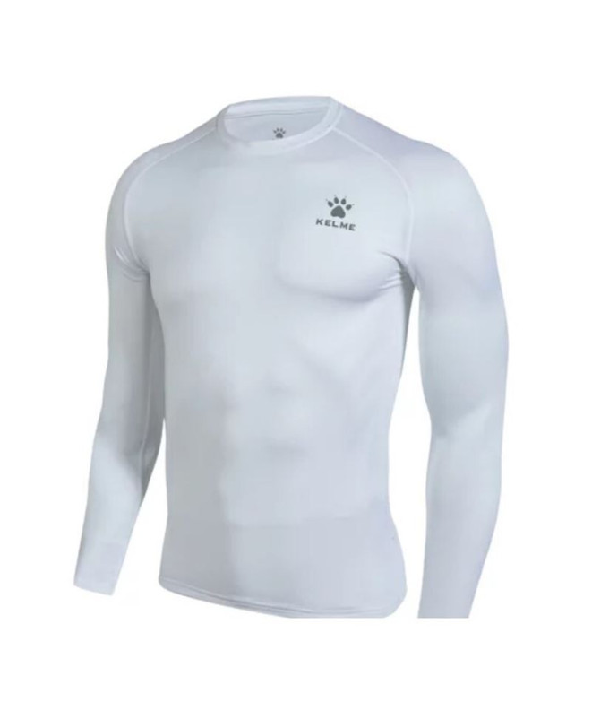 Camiseta Termica de Fútbol Kelme Thermical L/S T-Shirt Tea Hombre Blanco