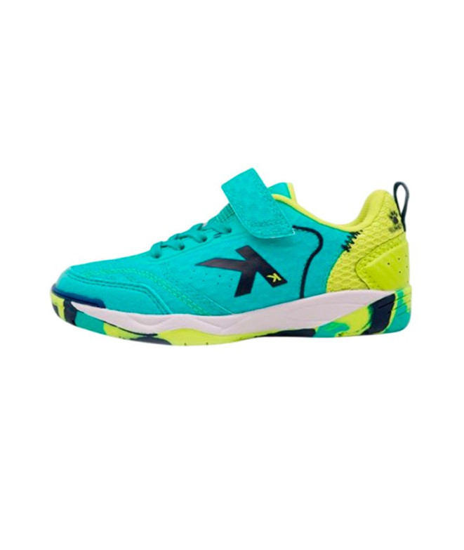 Bottes de football Kelme Goleiro Turf Elastic Enfant Aqua