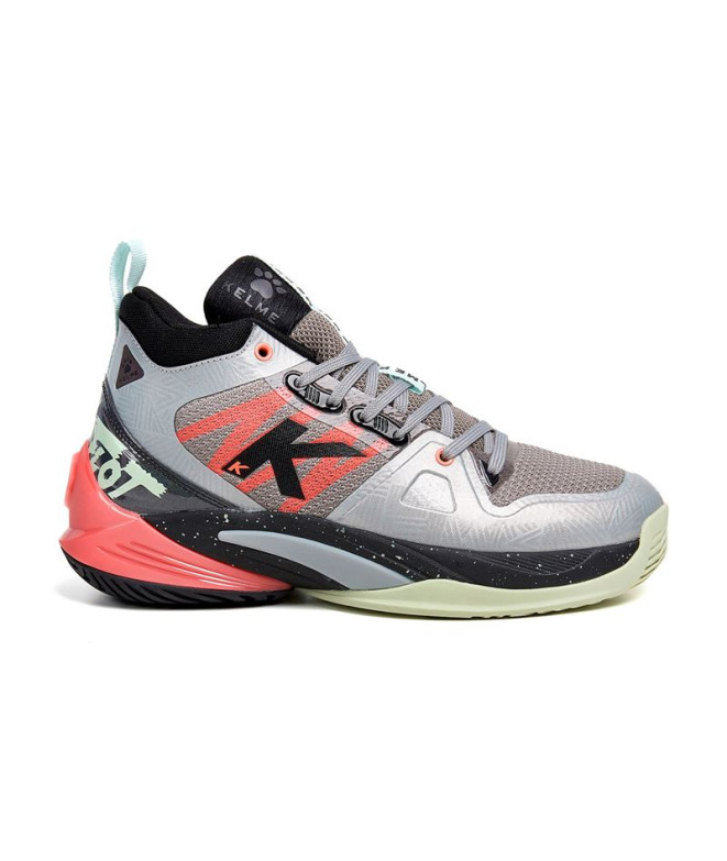 Zapatillas de Baloncesto Kelme Miami Plata Y Negro