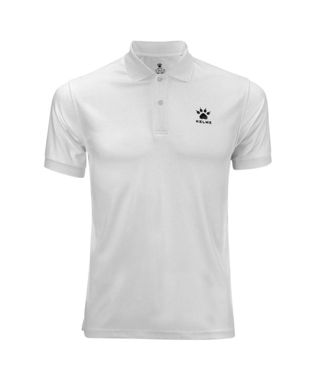Polo de Fútbol Kelme Polo Mc Basic Hombre Blanco
