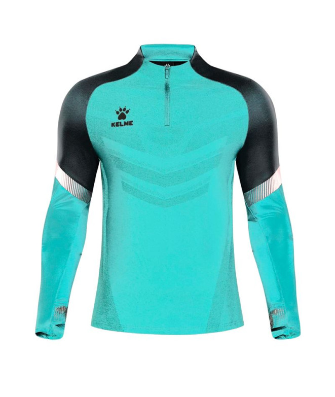 Sudadera de Fútbol Kelme Sweatshirt Warrior Sr Hombre Mint Verde-Dark Verde