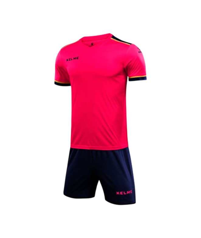 Conjunto de Futebol Kelme Set Segovia Sr Homem Fúcsia-Azul Escuro