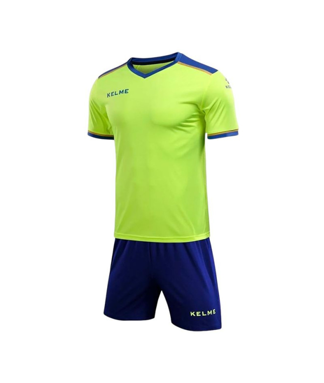 Conjunto de Fútbol Kelme Set Segovia Sr Hombre Amarillo-Royal Azul