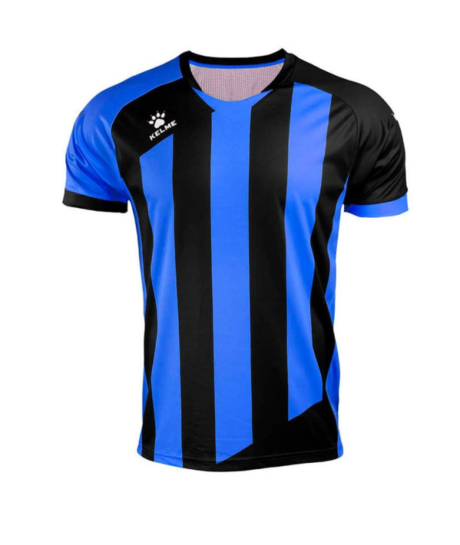 Camiseta de Futebol Kelme Milano L/S Homem Royal e Negro