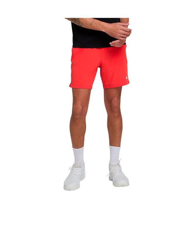 Calça de Pádel Wilson Team Short 7" Vermelho Homem