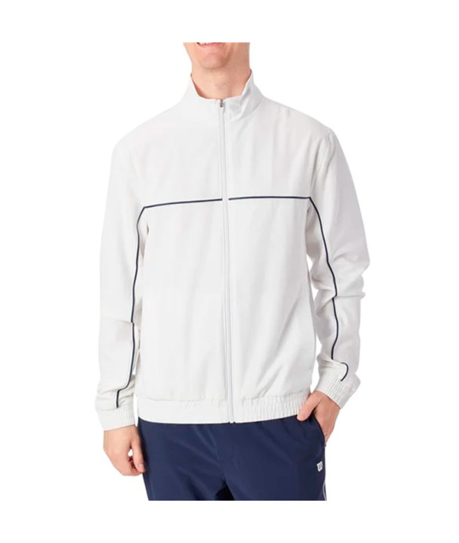 Casaco de Pádel Wilson Team Woven Colorblock Branco Homem