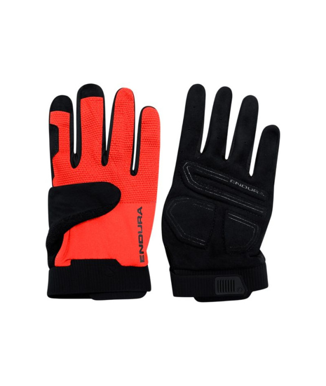 Guantes de Ciclismo Endura Loop Full Finger Frd Flame Rojo