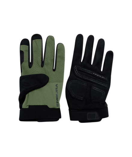 Luvas de Ciclismo Endura Loop Full Finger Mag Machair Verde Luvas de Ciclismo Endura Loop Full Finger Mag Machair Verde