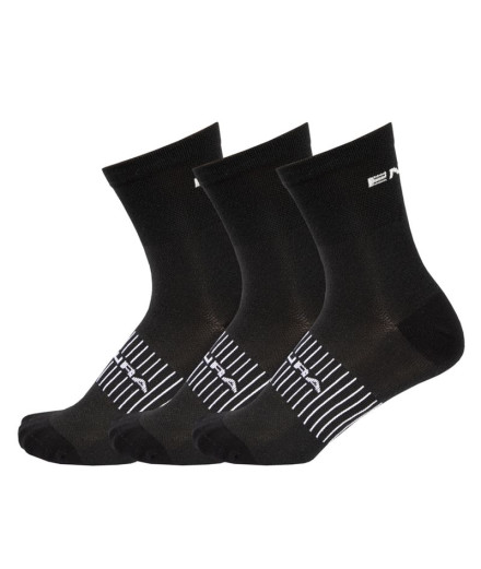 Meias de Ciclismo Endura Coolmax? Race 3-P Sock Homem Preto