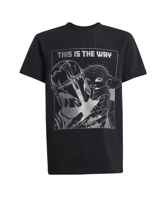 Camiseta adidas Sw Mndo Gfx Infantil Negro