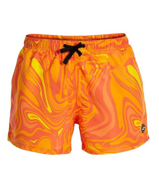 Bañador De Playa Y Piscina Joma Santa Mónica Coral Naranja Niño