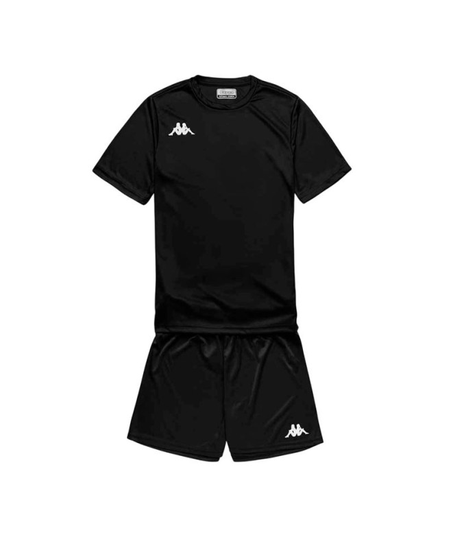 Conjunto Fútbol Kappa Gorkit Infantil Black