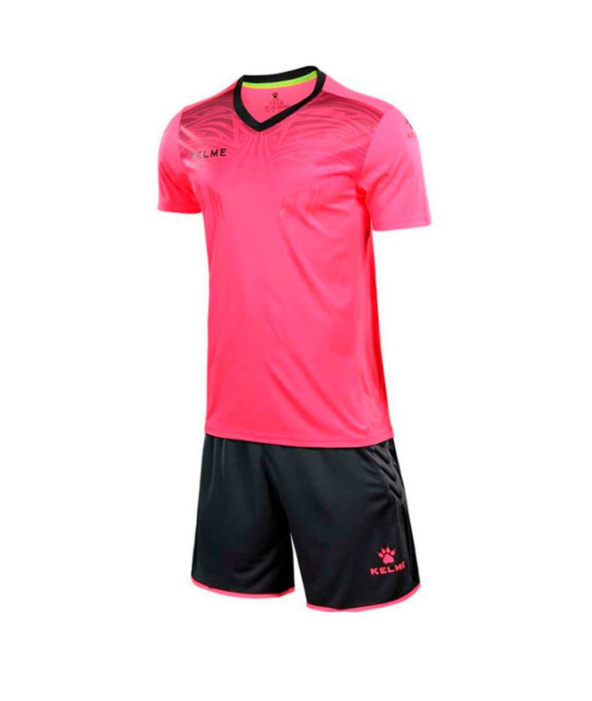 Conjunto de Fútbol Kelme Set M/C Portero Zamora Hombre Fucsia-Gris Oscuro