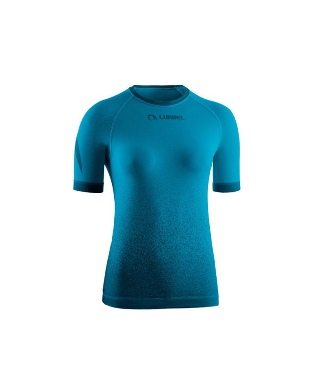 T-shirt De Trail Lurbel Samba Manches Courtes W Femme Turquoise/Noir