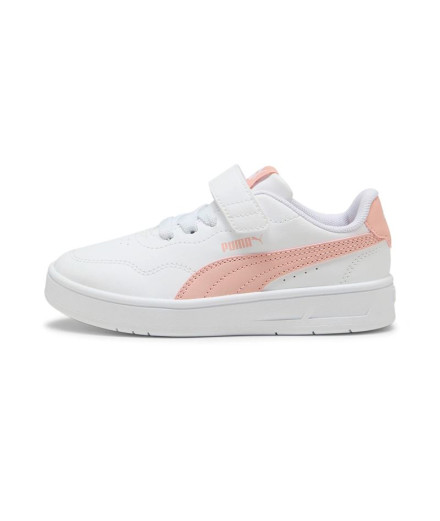 Chaussures Puma Court Lally Ac+ Ps, Blanc Rose, Fille 2