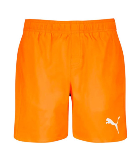 Bañador Puma Swim Boys Mid Shorts 1P Infantil Naranja