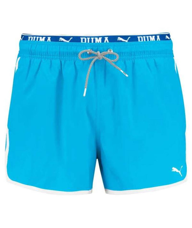 Maillot de bain Puma Swim Track Short Shorts 1P Homme Bleu Clair