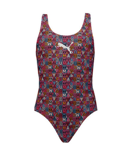 Fato de banho Puma Swim Girls Printed Swimsuit 1P...