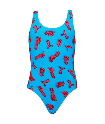 Fato de banho Puma Swim Girls Printed Swimsuit 1P...
